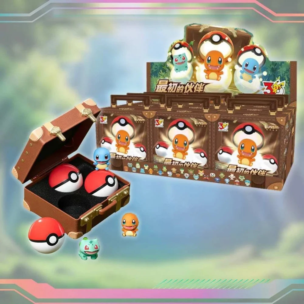 Pokemon Funism 30th Anniversary Pokéball Starter Blind Boxes Chinese Display of 9